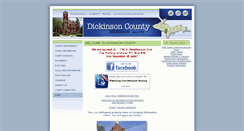 Desktop Screenshot of dickinsoncountymi.gov