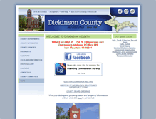 Tablet Screenshot of dickinsoncountymi.gov
